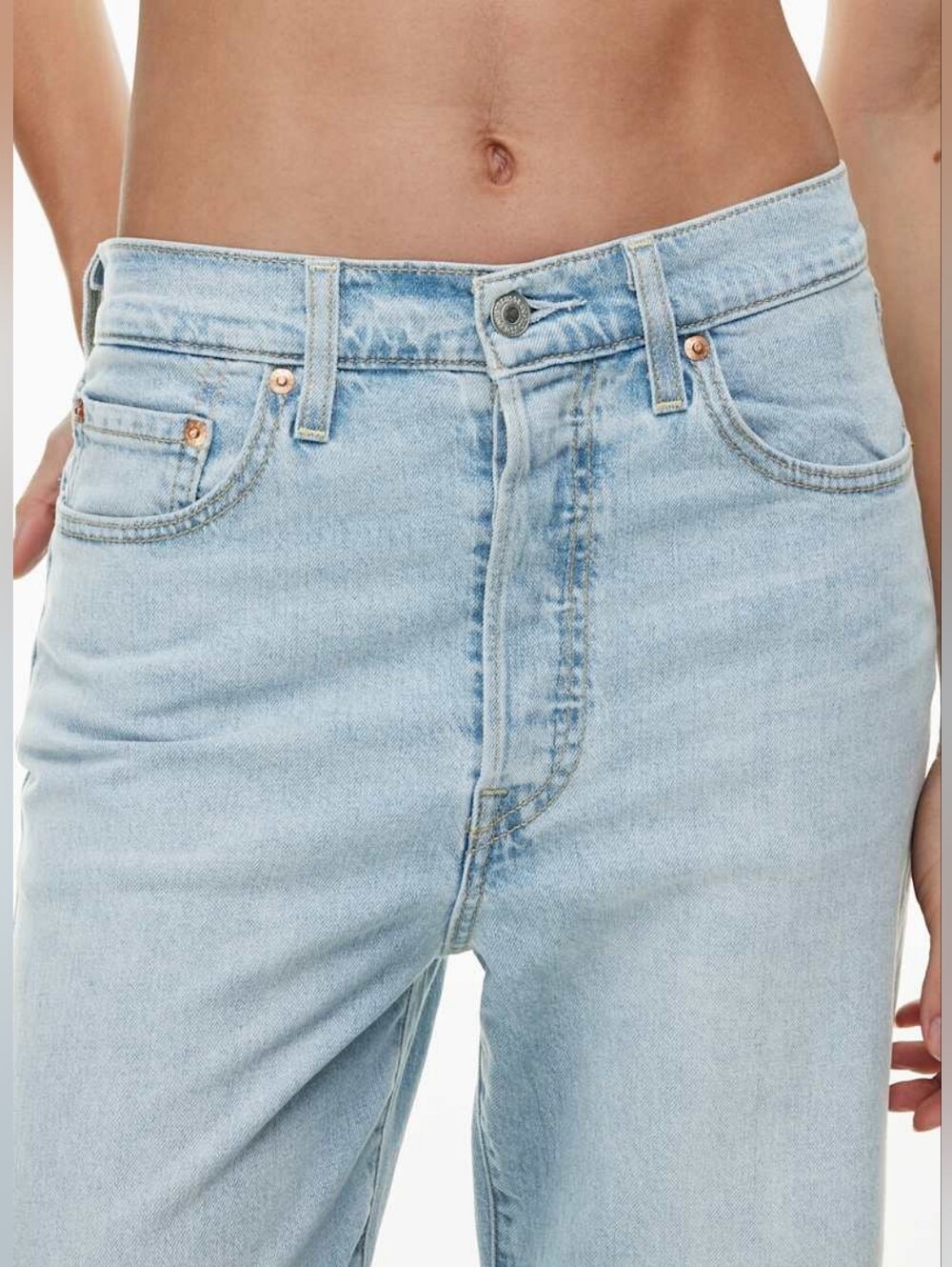 aritzia x levi ribcage straight ankle jeans 27L - Picture 3 of 7